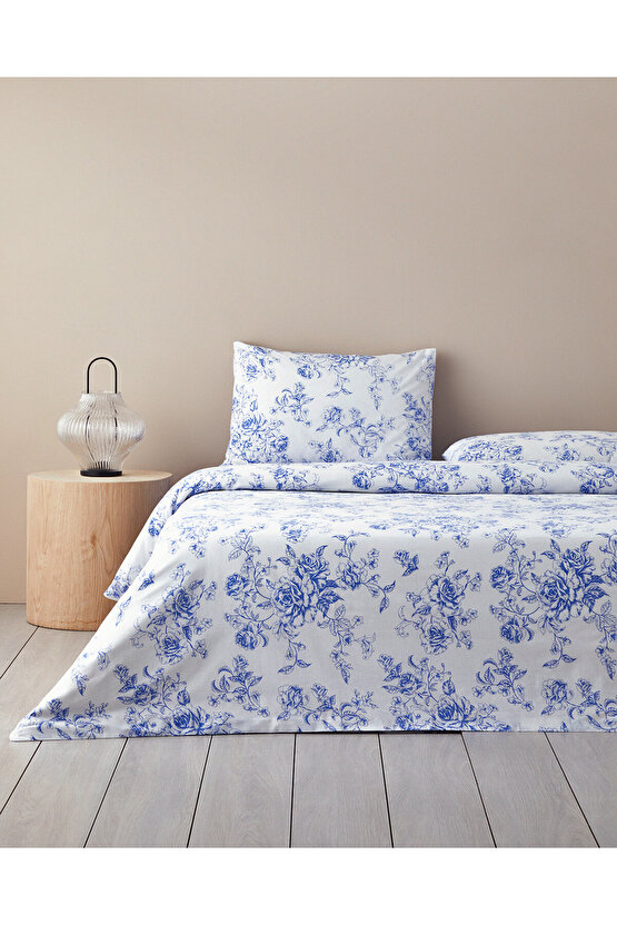 Rosey Violen King Size Nevresim Takımı Mavi