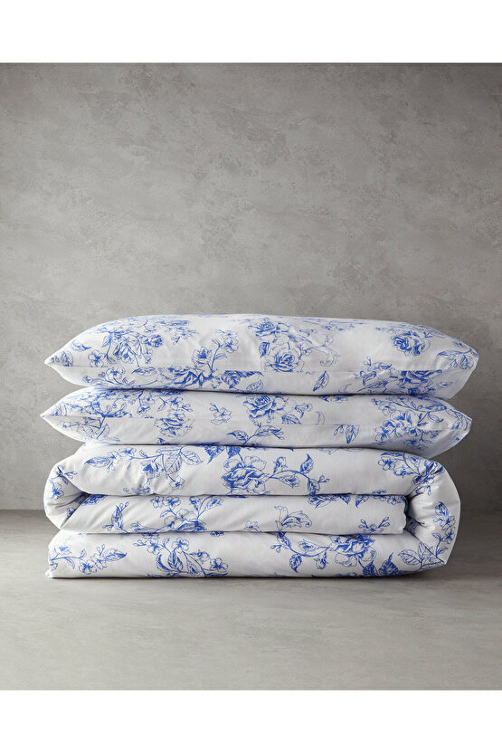 Rosey Violen King Size Nevresim Takımı Mavi
