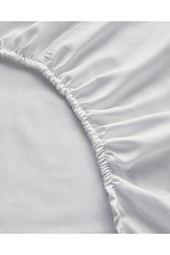 Grandiose Ajurlu Perkal Çift Kişilik Çarşaflı Nevresim Takımı 200x220 cm Beyaz