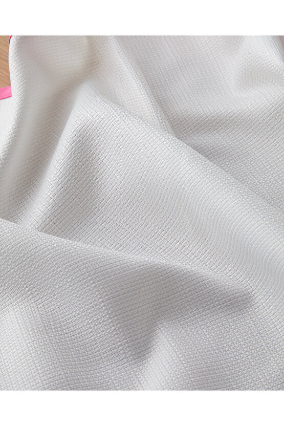 Summer Pink Polyester Runner 40x140 cm Beyaz - Pembe