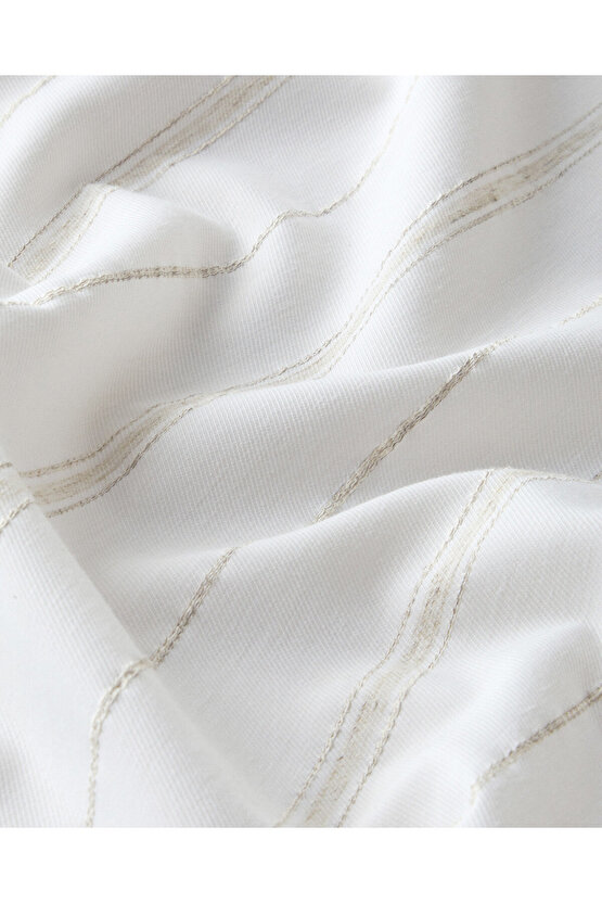 Flossy Masa Örtüsü 150x200 cm Beyaz - Bej