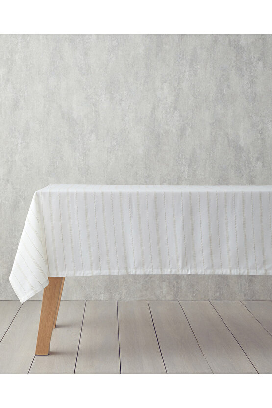 Flossy Masa Örtüsü 150x200 cm Beyaz - Bej