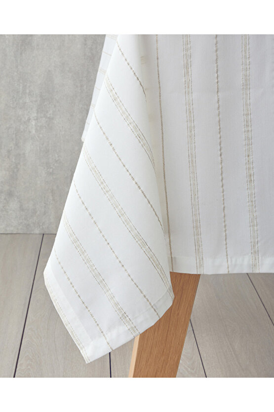 Flossy Masa Örtüsü 150x200 cm Beyaz - Bej