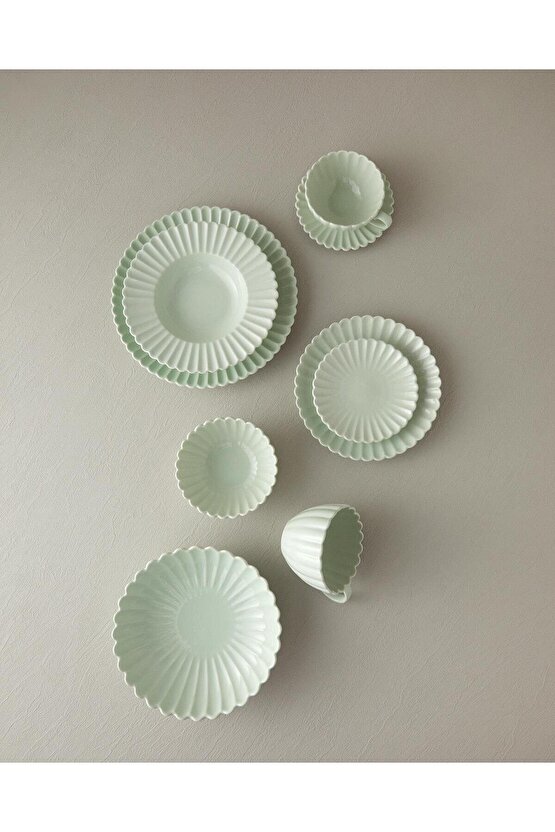 Fiore New Bone China Pasta Tabağı Mint