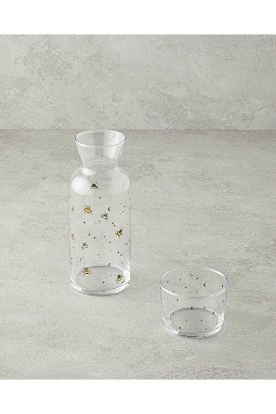 Talisman Bee Cam Başucu Sürahi 700 Ml + 220 Ml Şeffaf