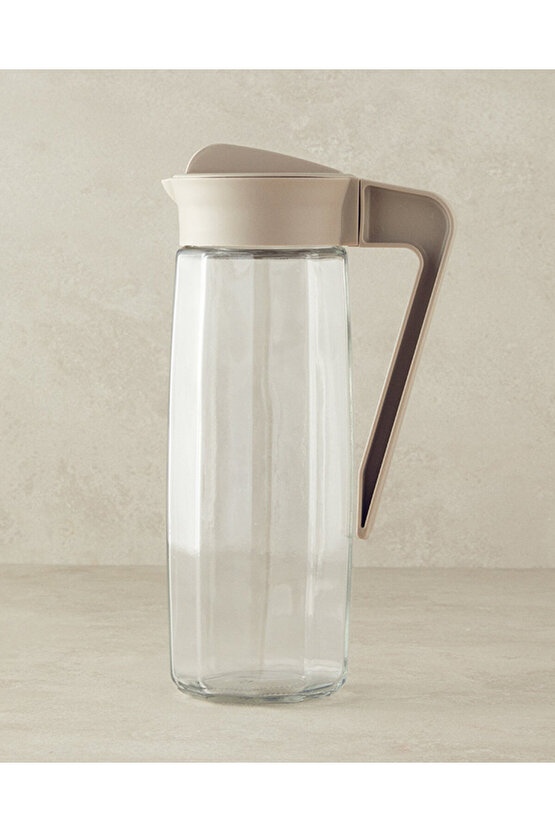 Gemma Cam Sürahi Koyu Bej