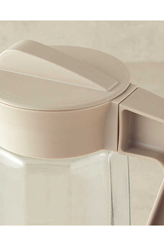 Gemma Cam Sürahi Koyu Bej