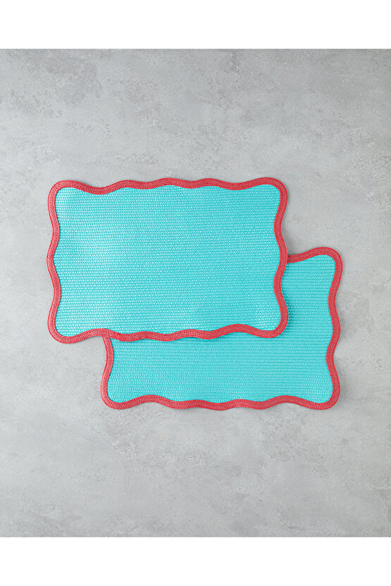 Daydream PP 2li Amerikan Servis 30x45 cm Mavi - Pembe