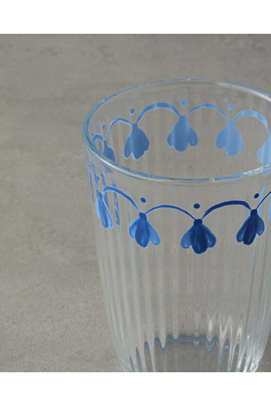 Carnival Drip Cam 3lü Bardak 395 ml Mavi