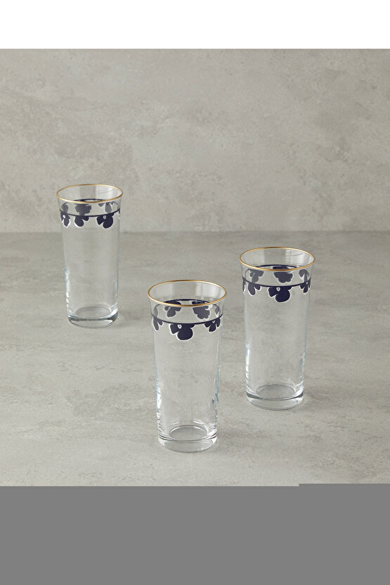 Reina Cam El Yapımı 2’li Meşrubat Bardağı Pudra