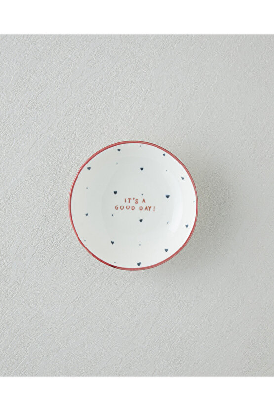 Romance Porselen Kahvaltı Takımı 12 Parça 6 Kişilik Kırmızı-Siyah