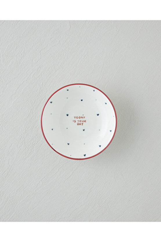 Romance Porselen Kahvaltı Takımı 12 Parça 6 Kişilik Kırmızı-Siyah