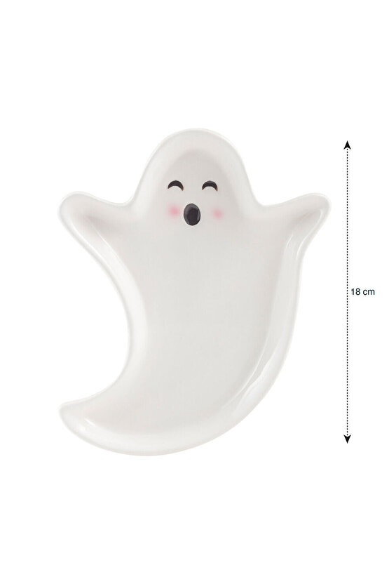 Hilfa Yeni Sezon Hayalet Figürlü Seramik Çerezlik 18 cm