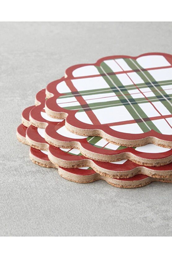 Hollyberry Ahşap 4Lü Bardak Altlığı 11 Cm Renkli (13.11.2025)