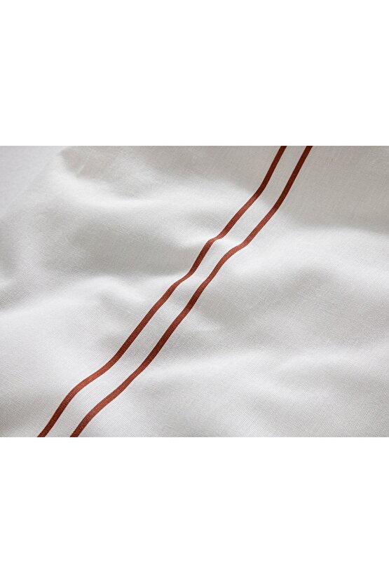 Arcadia Pamuklu Tek Kişilik Nevresim Takımı 160x220 Cm Terracotta