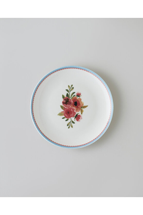 Lilya Porselen 6lı Pasta Seti 19 cm Renkli