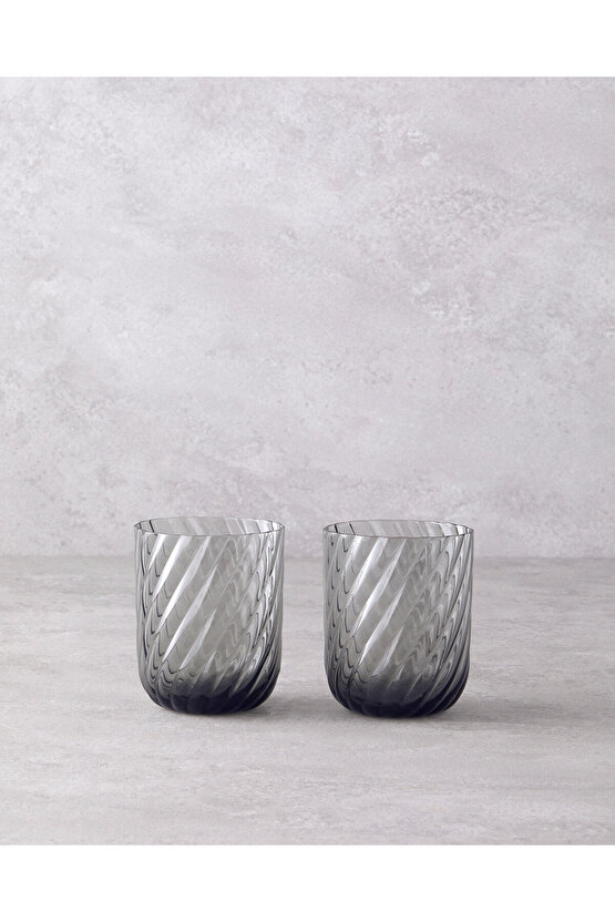 Meghan Cam 2li Bardak 360 ml Antrasit