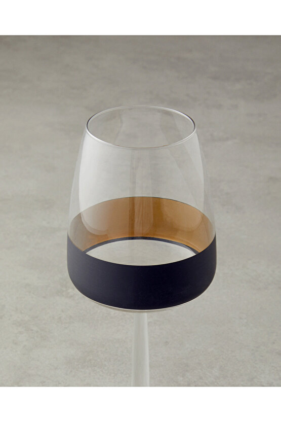 Chanson Cam 2li Kadeh 430 ml Siyah-Gold