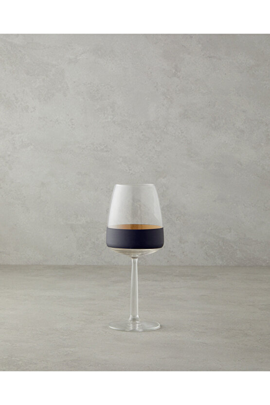 Chanson Cam 2li Kadeh 430 ml Siyah-Gold