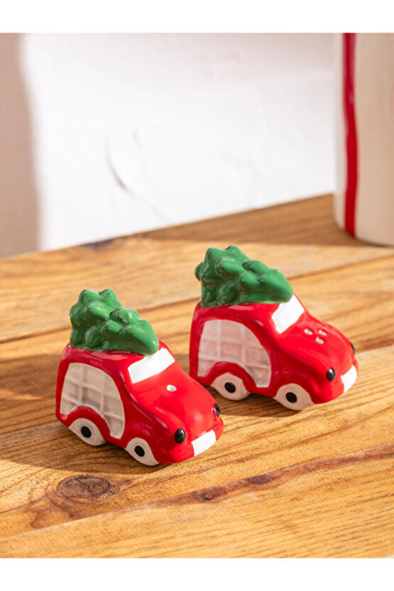 RENKLİMAĞAZADAN LCW HOME Karışık Araba Figürlü Seramik Tuzluk Ve Biberlik Seti