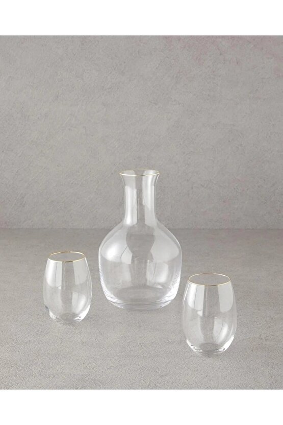 Starry Styl? 3 Parça Karaf 350 Ml + 1800 Ml Altın