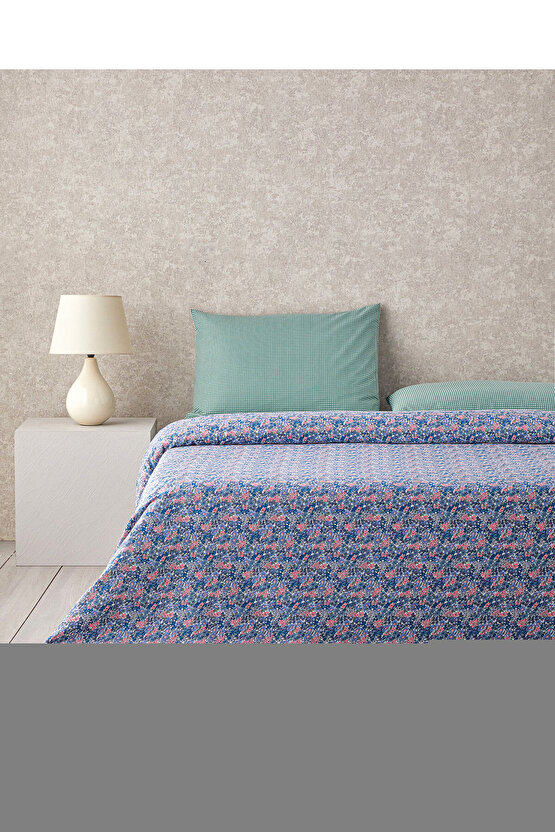 Pear Garden Baskılı Çift Kişilik Pike Takımı 200x220 cm Yeşil