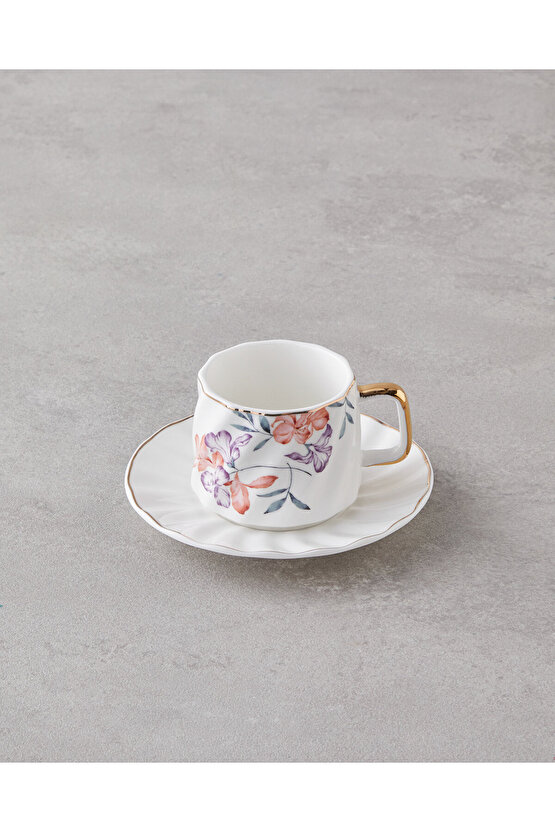 Misty Heaven New Bone China 4 Parça 2 Kişilik Kahve Fincan Takımı 90 ml Renkli