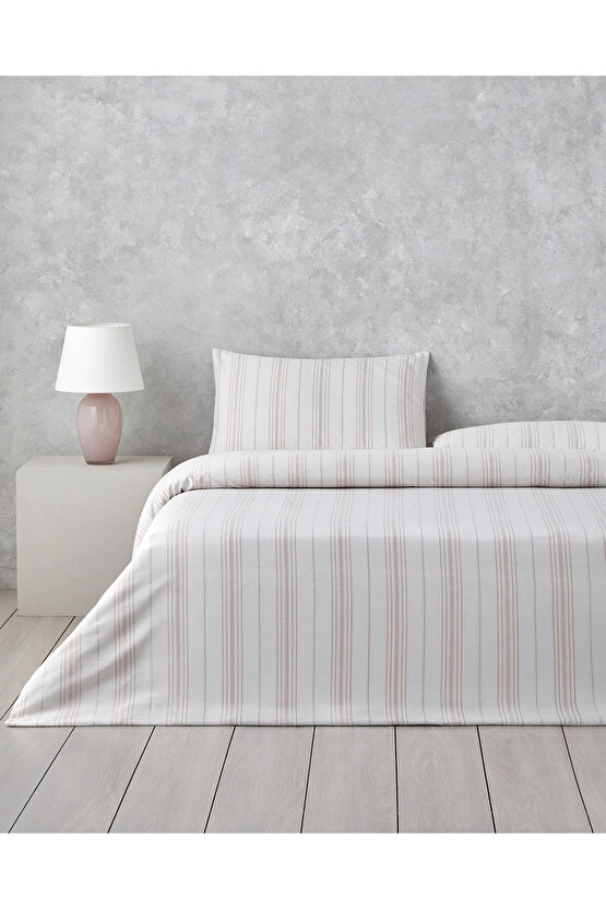 Crystal Vibe İpliği Boyalı Çift Kişilik Çarşaflı Nevresim Takımı 200x220 cm Pembe