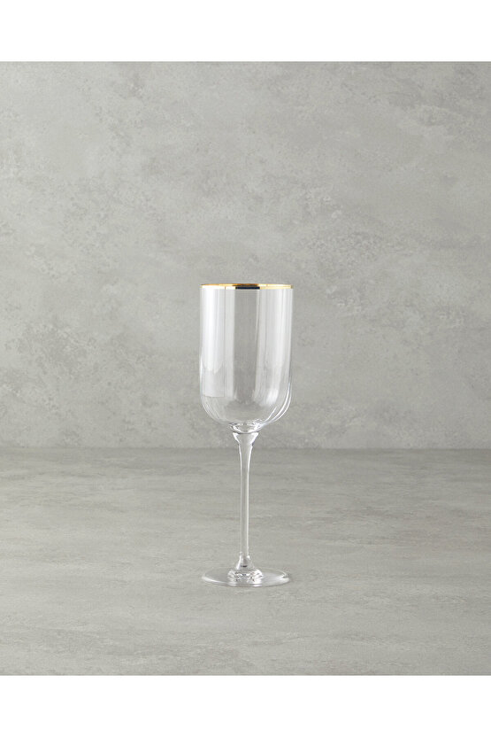 Bridgette Cam 6lı Kadeh 350 ml Gold