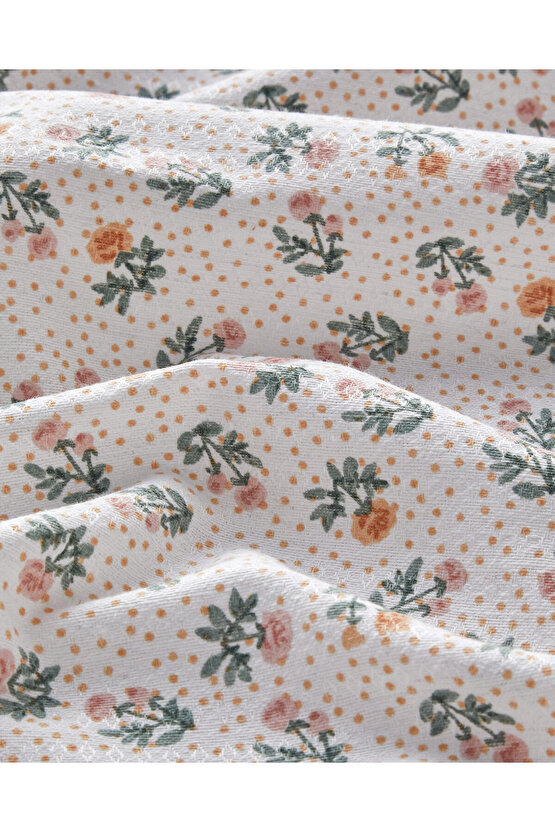 Crispy Dots Ecosoft Çift Kişilik Pike 200x220 cm Yeşil