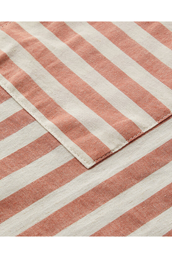 Pamuk-Keten Mutfak Önlüğü 70x55 Cm Kiremit