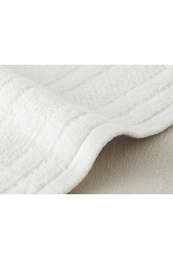 Highlight Pamuklu Simli El Havlusu Ekru