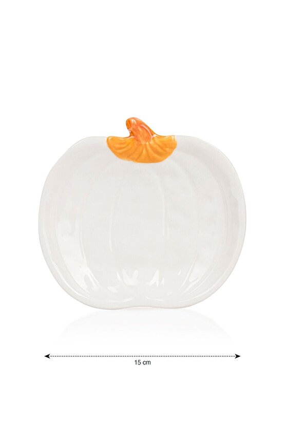 LCW HOME Ekru Bal Kabağı Figürlü Tabak 15 Cm