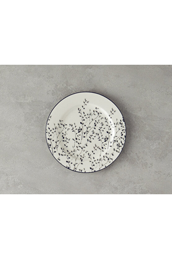 Mystic Porselen 24 Parça 6 Kişilik Yemek Takımı Siyah