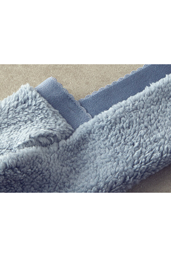 New Soft Kadın Peluş Çorap Gri