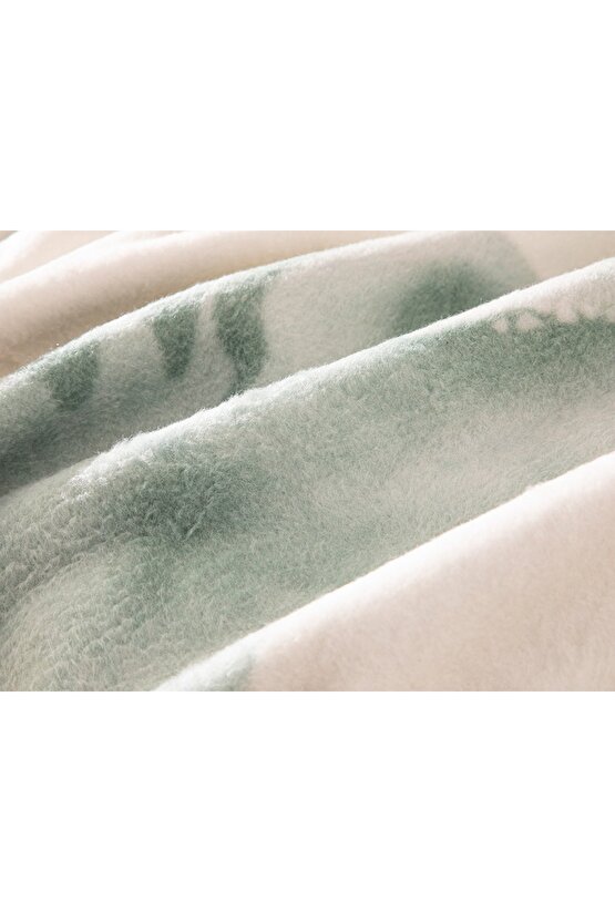 Dinosaurs World Pamuklu Çocuk Battaniye 150x200 Cm Yeşil