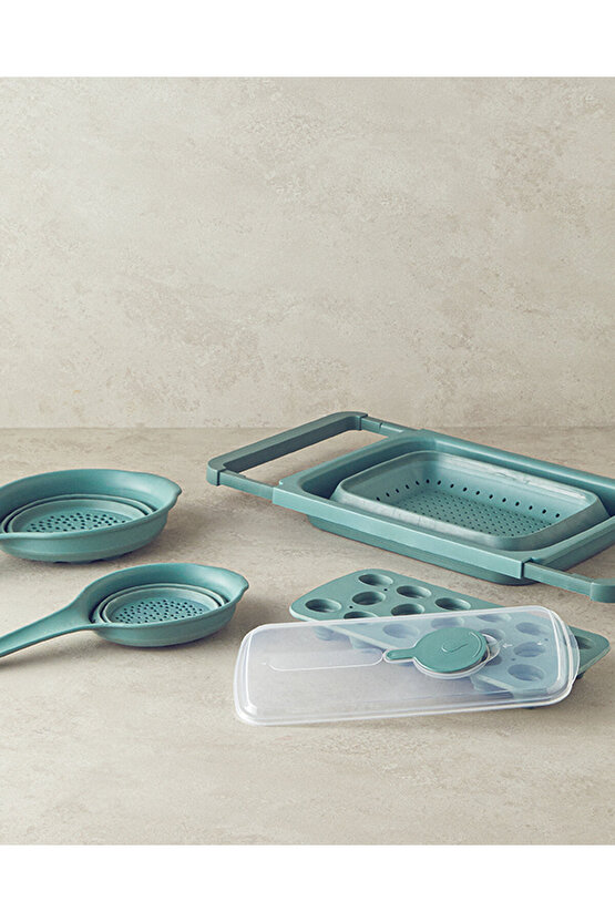 Mixed Shapes Plastik Mutfak Gereci Yeşil