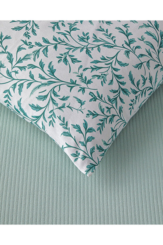 Pretty ivy Tek Kişilik Pike Takımı 150x220 cm Açık Yeşil