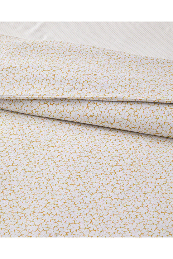 Sweet Violet Kolay Ütülenir Çift Kişilik Çarşaflı Nevresim Takımı 200x220 cm Yağ Yeşili