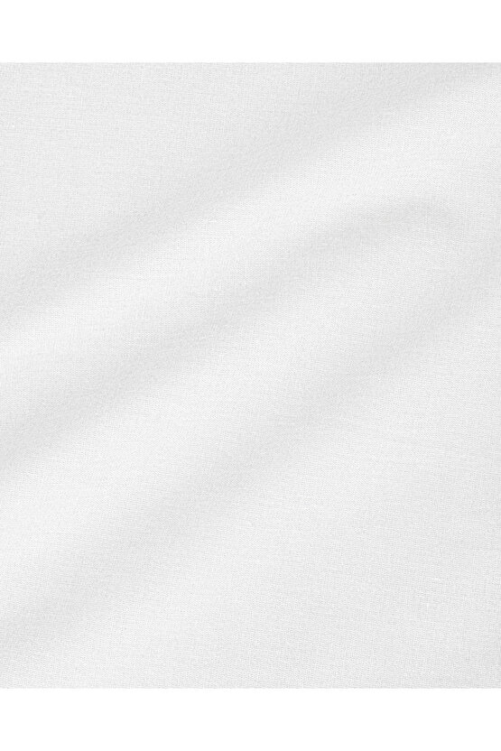 Novella Premium Pamuk Dokulu Tek Kişilik Lastikli Çarşaf 100x200 cm Beyaz