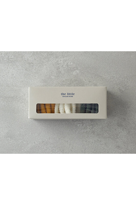 Colorful 3lü Bebe Çorap 6-12 Ay Beyaz-Yeşil-Hardal