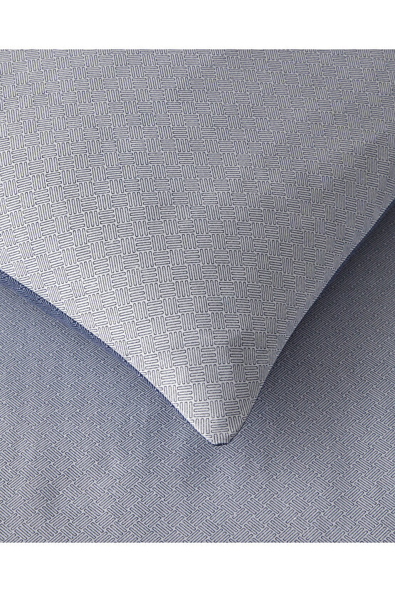 Flowing Stripes Kolay Ütülenir Çift Kişilik Nevresim Takımı 200x220 cm Lacivert