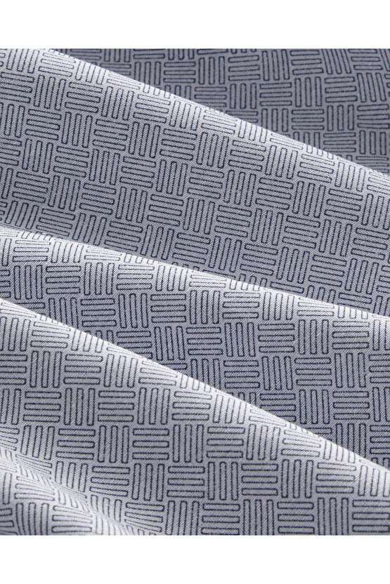 Flowing Stripes Kolay Ütülenir Çift Kişilik Nevresim Takımı 200x220 cm Lacivert