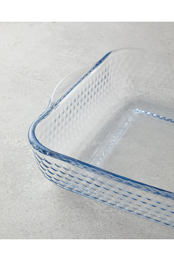 Bake&Serve Cam 2’li Kare Fırın Kabı 27x30-21x23 cm Şeffaf
