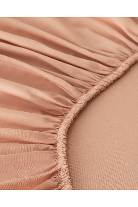 Novella Premium Soft Cotton Çift Kişilik Lastikli Çarşaf Tkm 160x200 Cm Gül Kurusu