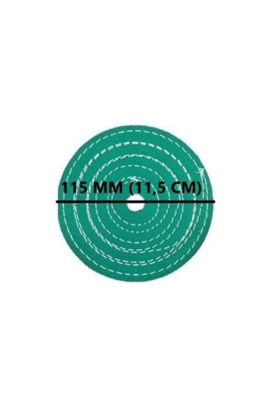 115 Mm Dikişli Polisaj Keçesi (yeşil Keçe)