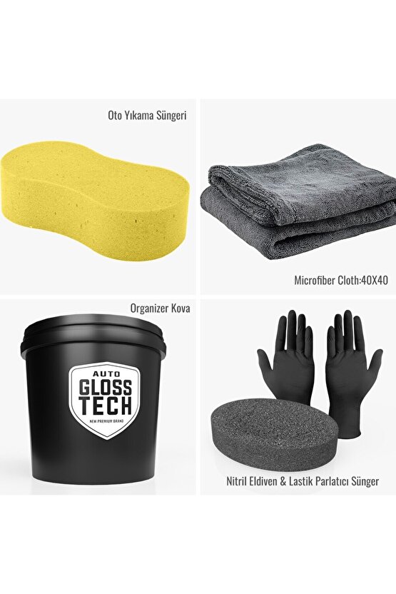 Auto Glosstech Oto Bakım Seti  Uyumlu