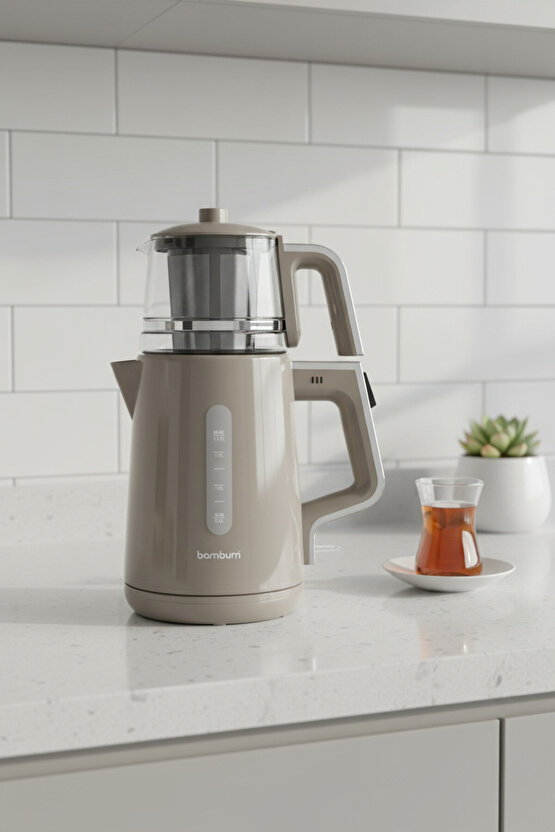 Force  Cam Demlikli Çay Makinesi