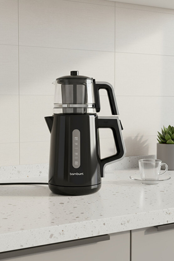 Force  Cam Demlikli Çay Makinesi