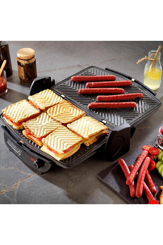 Contempo Tost Makinesi-InoxSiyah